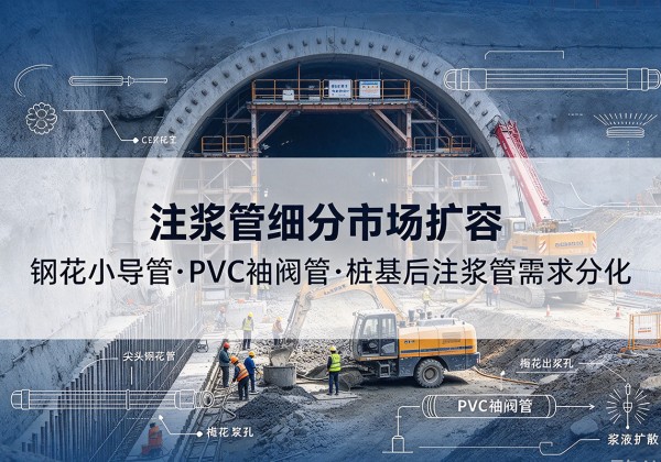 淇县注浆管细分市场扩容，隧道钢花小导管、PVC 袖阀管、桩基后注浆管需求分化
